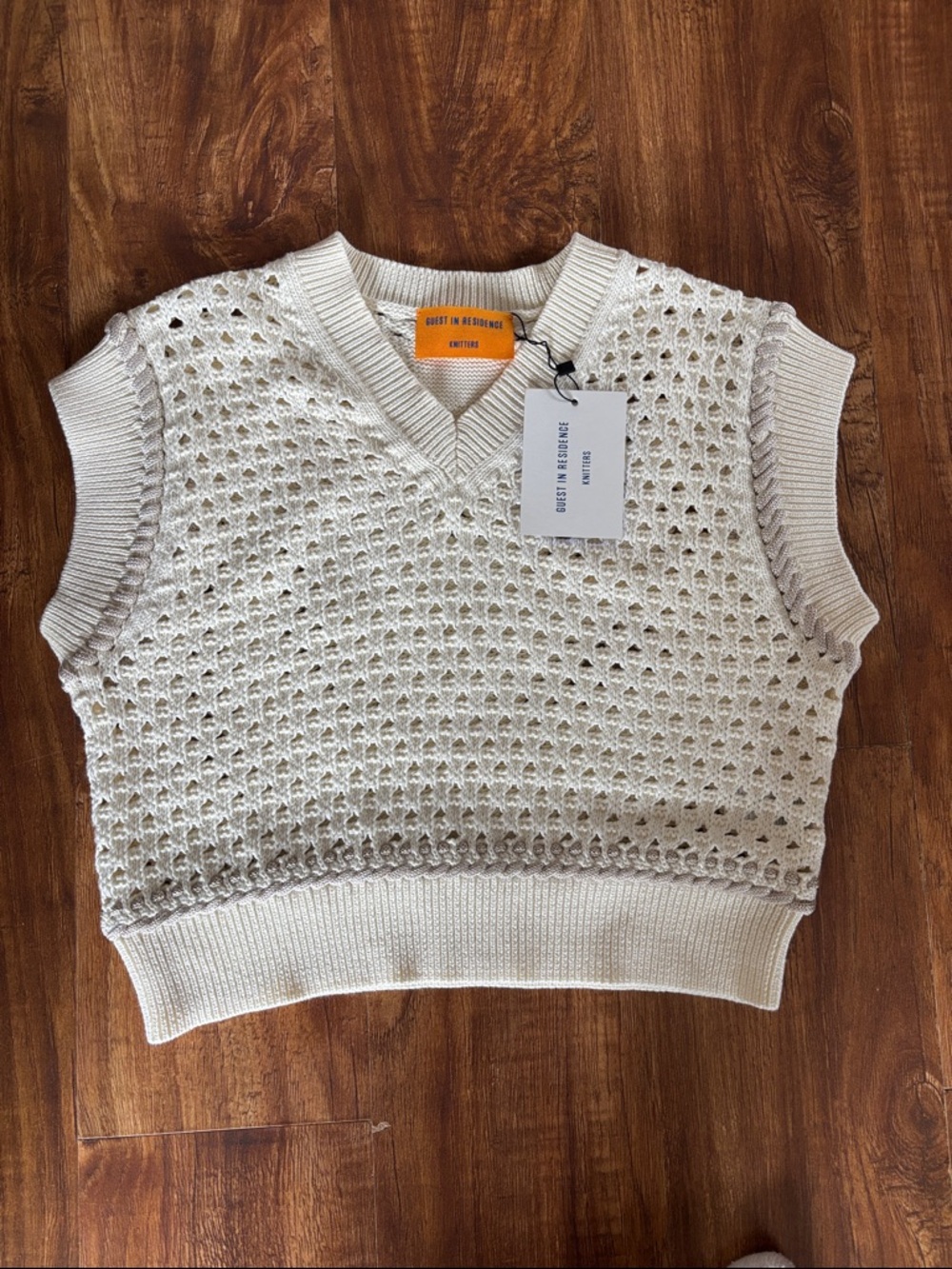 Guest in Residence Mesh Cropped Vest